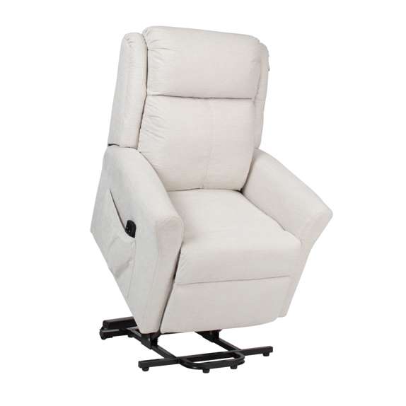 Dual Motor Riser Recliner With Padded Upholstery